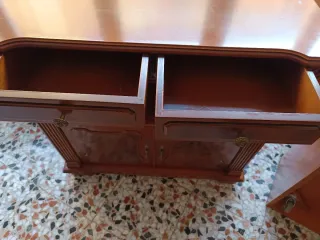 Mueble recibidor/TV madera antiguo