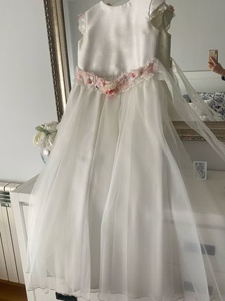 Vestido de Comunión 125cm Tizzas,El corte Inglés
