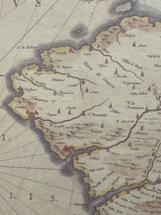 Mapa antiguo de Galicia