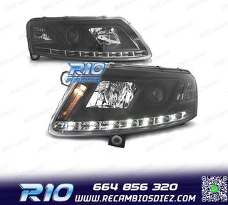 FAROS AUDI A6 4F 04-08 LUZ DIURNA FONDO NEGRO