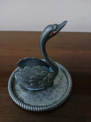 Porta anelli Cigno antico