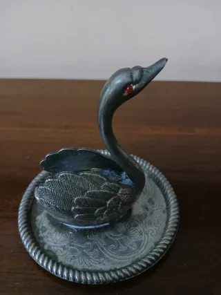 Porta anelli Cigno antico