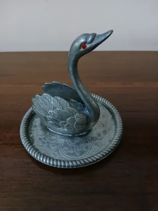 Porta anelli Cigno antico