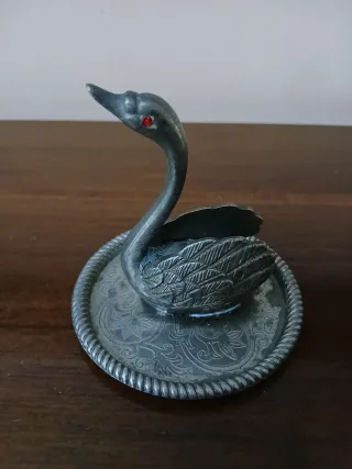 Porta anelli Cigno antico