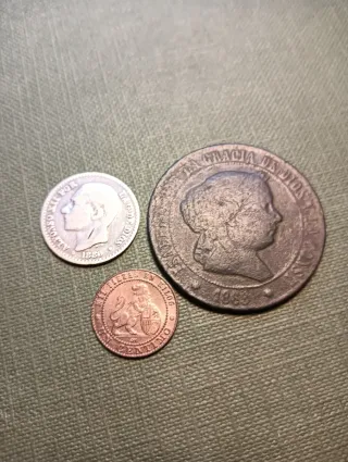 Lote 3 monedas antiguas