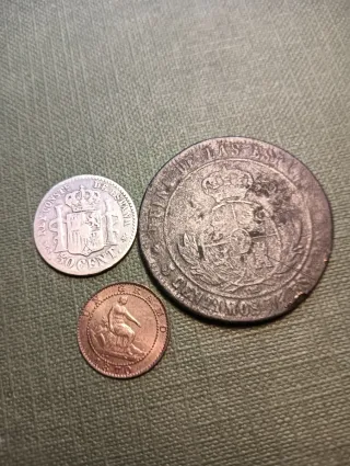 Lote 3 monedas antiguas