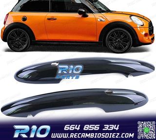 CARCASA TIRADOR PUERTA MINI F55 F56 F57 NEGRO BRILLO KEYLES