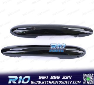 CARCASA TIRADOR PUERTA MINI F55 F56 F57 NEGRO BRILLO KEYLES