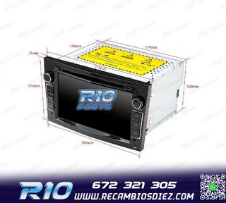 RADIO GPS ANDROID 11 PARA OPEL ASTRA H VIVARO ZAFIRA VECTRA