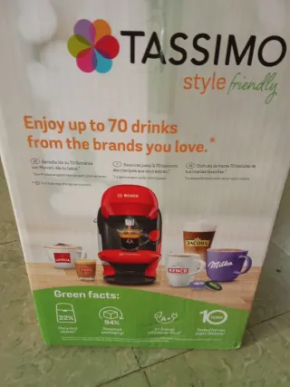 Cafetera Tassimo Bosch Roja