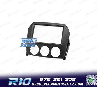 MARCO NEGRO RADIO 2-DIN PARA MAZDA MX-5 MIATA