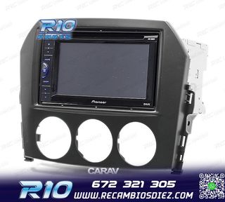 MARCO NEGRO RADIO 2-DIN PARA MAZDA MX-5 MIATA