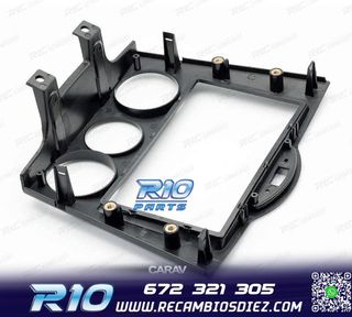 MARCO NEGRO BRILLO RADIO 2-DIN PARA MAZDA RX-8 03-08 AIRE AC