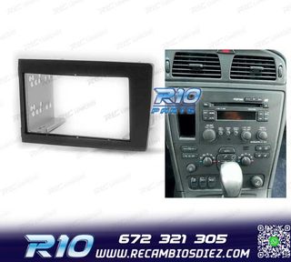 MARCO NEGRO RADIO 2-DIN PARA VOLVO S60 00-04 V70 XC70 01-04