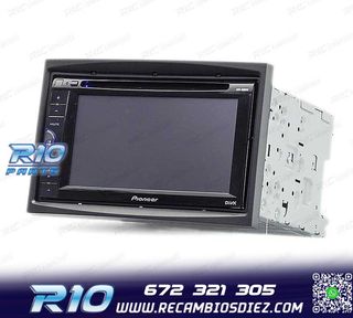 MARCO NEGRO RADIO 2-DIN PARA CITROEN C2 C3 BERLINGO JUMPY FI