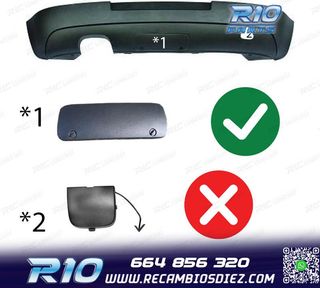 DIFUSOR VOLKSWAGEN VW GOLF 5 03-08 LOOK GTI GANCHO REMOLQUE