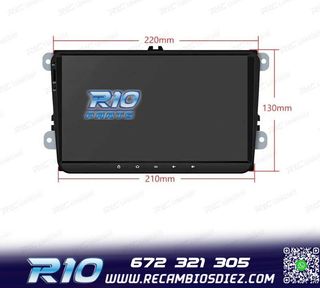 RADIO GPS ANDROID 14 PARA VOLKSWAGEN VW SEAT SKODA LCD TACTI