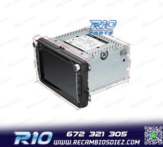 RADIO GPS ANDROID 11 PARA VOLKSWAGEN VW SEAT SKODA CARPLAY F