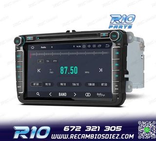 RADIO GPS ANDROID 11 PARA VOLKSWAGEN VW SEAT SKODA CARPLAY F