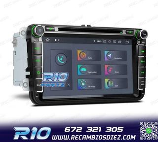 RADIO GPS ANDROID 11 PARA VOLKSWAGEN VW SEAT SKODA CARPLAY F