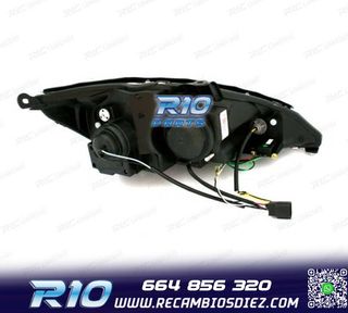 FAROS FORD FOCUS 98-01 LUZ DIURNA FONDO NEGRO