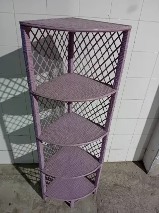 Estantería Esquinera Lila Bambú
