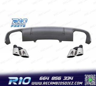 DIFUSOR AUDI A4 SEDAN AVANT 16- S LINE + COLAS ESCAPE