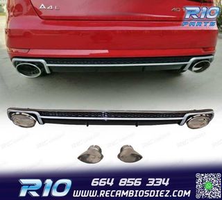 DIFUSOR AUDI A4 B9 16- LOOK RS4 + COLAS ESCAPE