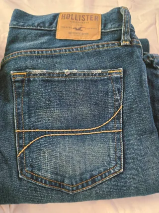 2 Pantalones Vaqueros Hollister Azules