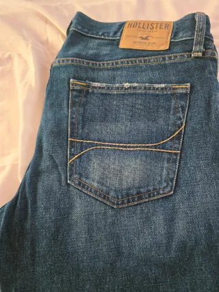 2 Pantalones Vaqueros Hollister Azules