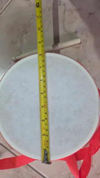 Tambor Infantil 20cm com Correia e Baqueta