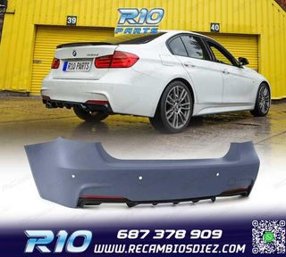 PARAGOLPES TRASERO BMW F30 LOOK M PERFORMANCE PDC DOBLE SALI