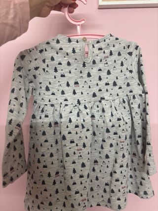 Vestido bebé estampado árboles y montañas