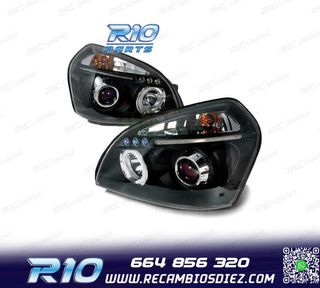 FAROS HYUNDAI TUCSON 04-10 OJOS ANGEL FONDO NEGRO