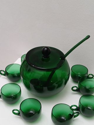 Set Bicchieri e Caraffa Murano Vintage