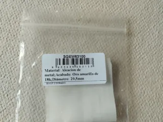 Pendientes aro rizado Luxenter dorados