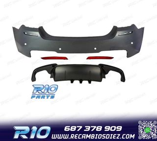 PARAGOLPES TRASERO BMW F10 10-13 LOOK M PDC