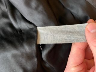 Giacca in vera Pelle Armani Jeans Nera