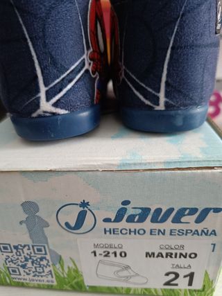Zapatillas Spiderman talla 21 niño