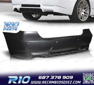PARAGOLPES TRASERO BMW E90 LOOK M3 PDC SALIDA DOBLE IZQ