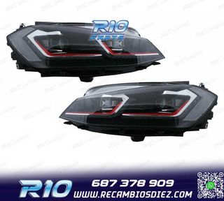 FAROS VOLKSWAGEN VW GOLF 7.5 17-19 FULL LED DINAMICOS LOOK G