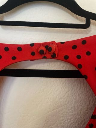 Traje de Flamenca Rojo con Lunares Negros