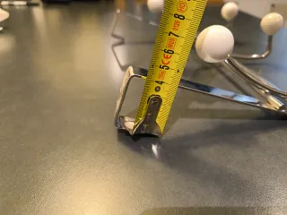 Perchero de puerta cromado