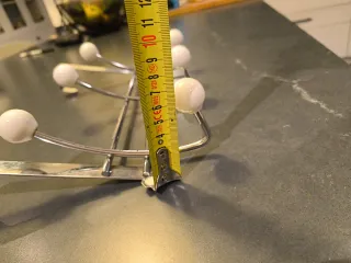 Perchero de puerta cromado