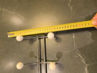 Perchero de puerta cromado