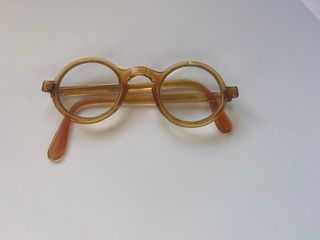 Gafas Vintage Redondas Marrón Canela