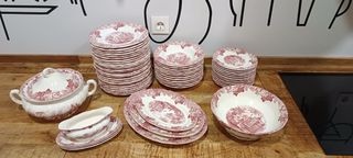 Vajilla La Cartuja 202 Rosa