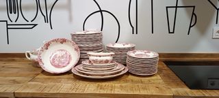 Vajilla La Cartuja 202 Rosa