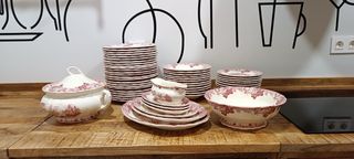 Vajilla La Cartuja 202 Rosa