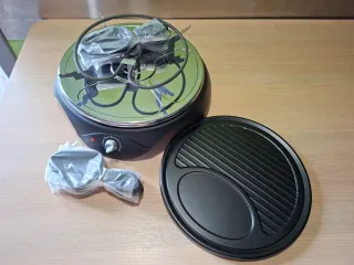 Raclette grill con accesorios